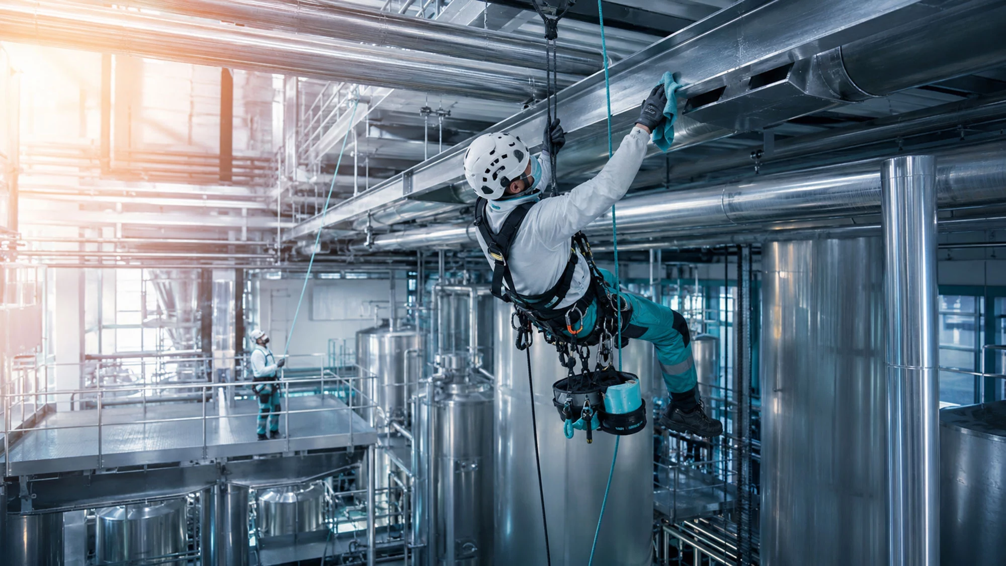 Höhenarbeiten mit Industriekletterern